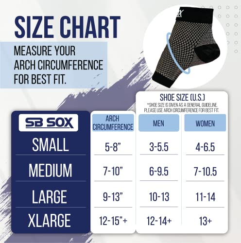 SB SOX Plantar Fasciitis Relief Socks (1 Pair) for Women & Men - Best Compression Sleeves for All Day Wear with Foot/Arch Support for Pain Relief (Gray, Medium)