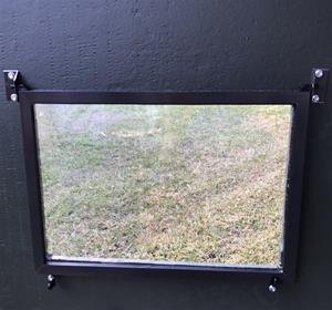deer blind window swing sash 27" x 10" clear