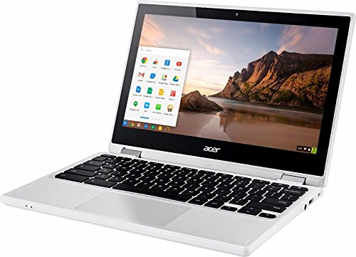 2017 Newest Acer Premium R11 11.6" Convertible 2-in-1 HD IPS Touchscreen Chromebook - Intel Quad-Core Celeron N3160 1.6GHz, 4GB RAM, 32GB eMMC, Bluetooth, HD Webcam, HDMI, USB 3.0, Chrome OS - White