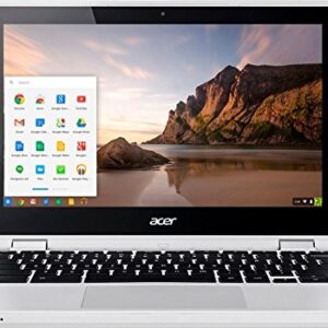 2017 Newest Acer Premium R11 11.6" Convertible 2-in-1 HD IPS Touchscreen Chromebook - Intel Quad-Core Celeron N3160 1.6GHz, 4GB RAM, 32GB eMMC, Bluetooth, HD Webcam, HDMI, USB 3.0, Chrome OS - White