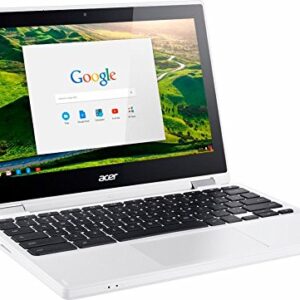 2017 Newest Acer Premium R11 11.6" Convertible 2-in-1 HD IPS Touchscreen Chromebook - Intel Quad-Core Celeron N3160 1.6GHz, 4GB RAM, 32GB eMMC, Bluetooth, HD Webcam, HDMI, USB 3.0, Chrome OS - White