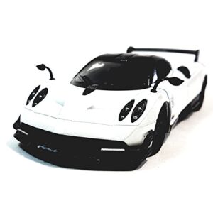 kinsmart 2016 pagani huayra white 5" 1:38 scale die cast metal model toy car w/pullback action