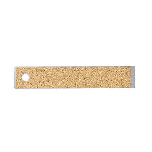 Pacific Arc Stainless Steel Ruler with Inch and Pica Measurements, 6 Inches Cork Backed