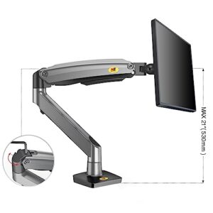 NB North Bayou Monitor Arm Desk Mount Ultra Wide Full Motion Swivel Long Arm with Gas Spring for 22''-35''Monitors from 6.6 to 26.4lbs Height Adjustable Monitor Mount Stand G70