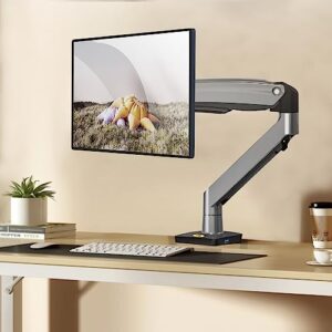 NB North Bayou Monitor Arm Desk Mount Ultra Wide Full Motion Swivel Long Arm with Gas Spring for 22''-35''Monitors from 6.6 to 26.4lbs Height Adjustable Monitor Mount Stand G70