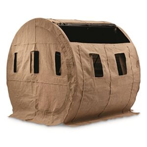 Bolderton Bale Pop-Up Hunting Ground Blind for Deer, Duck, Bow, and Turkey Hunting Gear, Equipment, and Accessories