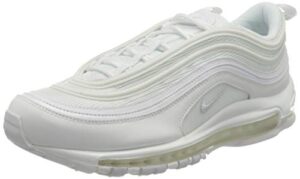 nike womens air max 97 trail running shoes, white/white-pure platinum, 8