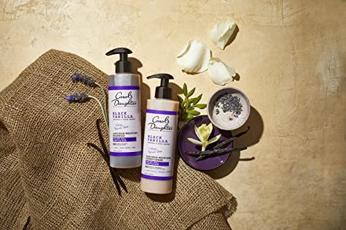 Carol's Daughter Black Vanilla Curly Hair Shampoo and Conditioner Set - Made with Shea Butter, Biotin, and Rosemary (2 Product Kit)