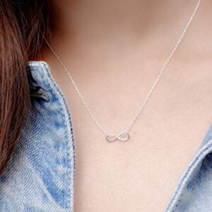 infinity necklace, Best friend necklace for 2, BFF Necklace, friendship necklace for 2, silver dainty necklace, Christmas gift, Graduation gifts