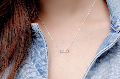 infinity necklace, Best friend necklace for 2, BFF Necklace, friendship necklace for 2, silver dainty necklace, Christmas gift, Graduation gifts