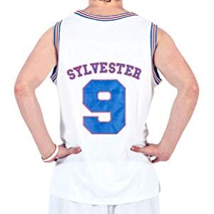 Space Jam Tune Squad Basketball Jersey (X-Large, Sylvester)