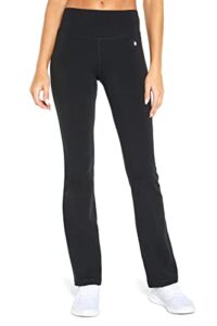 bally total fitness women's standard tummy control long pant 34", black, large