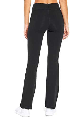 Bally Total Fitness Women's Standard Tummy Control Long Pant 34", Black, Large
