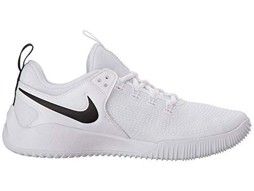 Nike Women's Zoom Hyperface 2 Volleyball Shoes (8.5 B(M) US, White/Black)