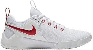 nike women's zoom hyperace 2 volleyball shoes, white,red, 11
