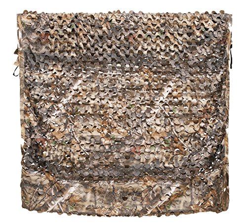 AUSCAMOTEK 300D Camo Net Camouflage Netting Blinds Material for Hunting Accessories Ground Portable Blind Tree Stand Chair Brown 5x10 Feet