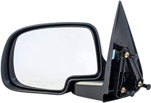driver side non-heated manual operated mirror for cadillac escalade chevy silverado suburban hd tahoe gmc sierra yukon xl 1500 2500 3500 1999-2007 - parts link #: gm1320230