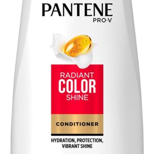 Pantene Pro-V Radiant Color Shine Shampoo (12.6 oz) and Conditioner (12 oz) Set (Packaging May Vary)