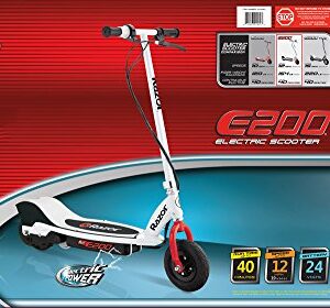 Razor E200 Electric Scooter - White