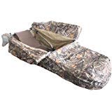 thunderbay lay flat duck blind, 70" long 27.5" wide 16.5" tall, aluminum frame duck blind