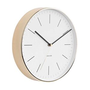 Karlsson, Wall Clock, Steel, White, One Size