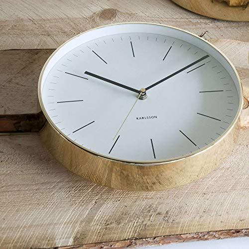 Karlsson, Wall Clock, Steel, White, One Size