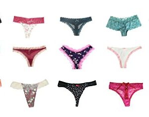 jooniyaa Women Variety of Underwear Pack T-Back Thong G-String Panties（20pcs,M）