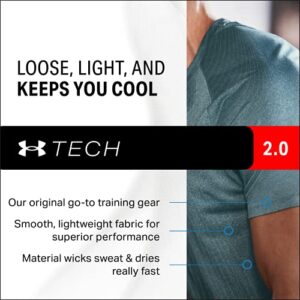 Under Armour Men's Tech 2.0 V-Neck Short-Sleeve T-Shirt , Academy Blue (408)/Steel , X-Large