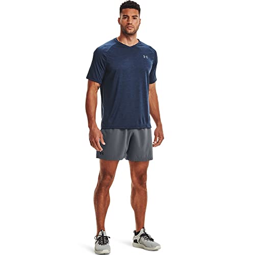 Under Armour Men's Tech 2.0 V-Neck Short-Sleeve T-Shirt , Academy Blue (408)/Steel , X-Large