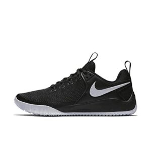 nike women's zoom hyperace 2 volleyball shoes (6.5 m us, black/white)