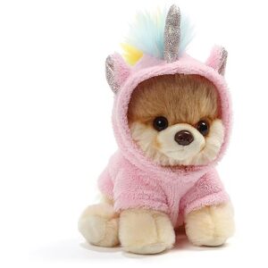 gund world’s cutest dog boo itty bitty boo unicorn stuffed animal plush, 5"