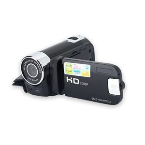 fosa camera camcorder, portable digital video camcorder handy camera full hd 270° rotation 1080p 16x high definition digital camcorder video dv camera great kids(black)
