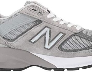 New Balance Women's Made in US 990 V5 Sneaker, Grey/Castlerock, 10.5 Wide