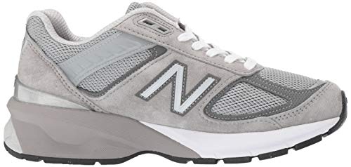 New Balance Women's Made in US 990 V5 Sneaker, Grey/Castlerock, 10.5 Wide