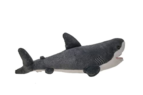 Wild Republic Great White Shark Plush, Stuffed Animal, Plush Toy, Gifts for Kids, Cuddlekins 13 inches