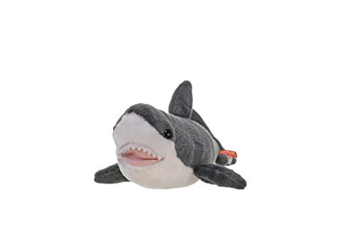 Wild Republic Great White Shark Plush, Stuffed Animal, Plush Toy, Gifts for Kids, Cuddlekins 13 inches