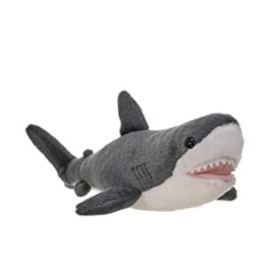 Wild Republic Great White Shark Plush, Stuffed Animal, Plush Toy, Gifts for Kids, Cuddlekins 13 inches