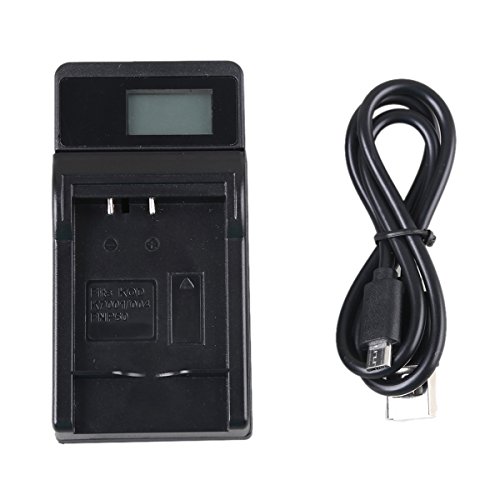 LCD Micro USB Battery Charger for Samsung SCL901 SCL903 SCL906 SCL907 Hi8 Camcorder