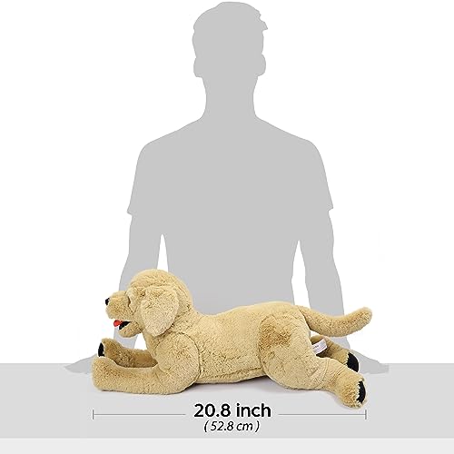 LotFancy Dog Stuffed Animals Plush, 21" Soft Cuddly Golden Retriever Plush Toys, Large Stuffed Dog, Puppy Dog Stuffed Animals, Mother's Day, Birthday, Easter Gift, for Kids, Pets, Girls