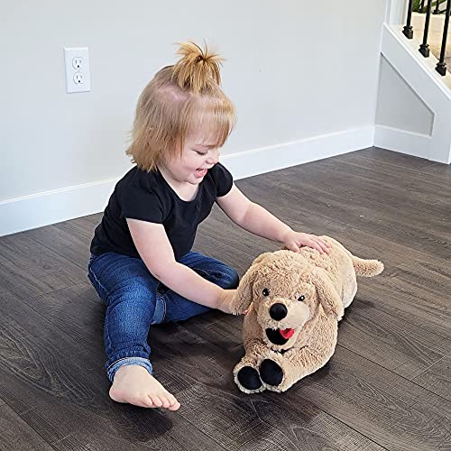 LotFancy Dog Stuffed Animals Plush, 21" Soft Cuddly Golden Retriever Plush Toys, Large Stuffed Dog, Puppy Dog Stuffed Animals, Mother's Day, Birthday, Easter Gift, for Kids, Pets, Girls