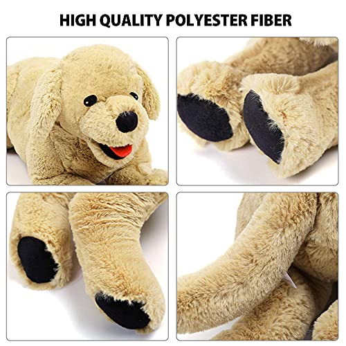 LotFancy Dog Stuffed Animals Plush, 21" Soft Cuddly Golden Retriever Plush Toys, Large Stuffed Dog, Puppy Dog Stuffed Animals, Mother's Day, Birthday, Easter Gift, for Kids, Pets, Girls