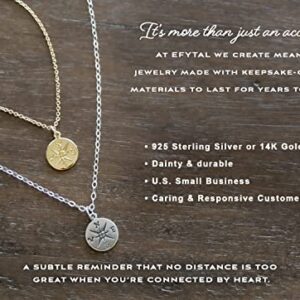 EFYTAL Compass Necklace for Women, Sentimental Gifts for Girlfriend or Wife, Necklace for Girlfriend, Promise Necklace for Her, I'd Be Lost Without You Friendship Necklace