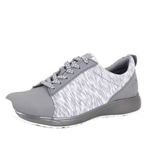 traq by alegria qest womens smart walking shoe grey 10 m us