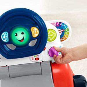 Fisher-Price Laugh & Learn 3-In-1 Smart Car, Baby Walker & Toddler Ride-On Toy with Smart Stages Learning Content for Ages 9+ Months