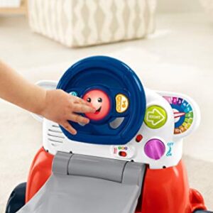 Fisher-Price Laugh & Learn 3-In-1 Smart Car, Baby Walker & Toddler Ride-On Toy with Smart Stages Learning Content for Ages 9+ Months