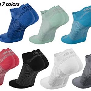 OS1st Plantar Fasciitis Socks FS4, Plantar Fasciitis Relief, Arch Support and Overall Foot Health (No Show, Mint, Medium)