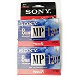 sony 8mm mp video cassette - 120 min (2 pack)