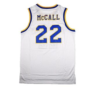 aiffee men's jersey crenshaw jersey mccall #22 white color size s-xxxl (xl)
