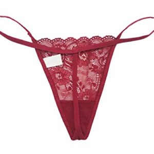 Vision Underwear 6 Pack Sexy Floral Lace G-String Thong Panties L266 (Medium)