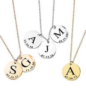 personalized gifts initial name necklace handmade family jewelry gifts for women mom grandma family gifts graduation day gift for best friend jewelry friendship necklace letter jewelry gift -lcn-id